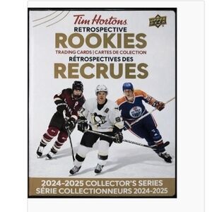 Brand New 2024/25 Tim Hortons Retrospective Rookies Card BINDER! NO CARDS